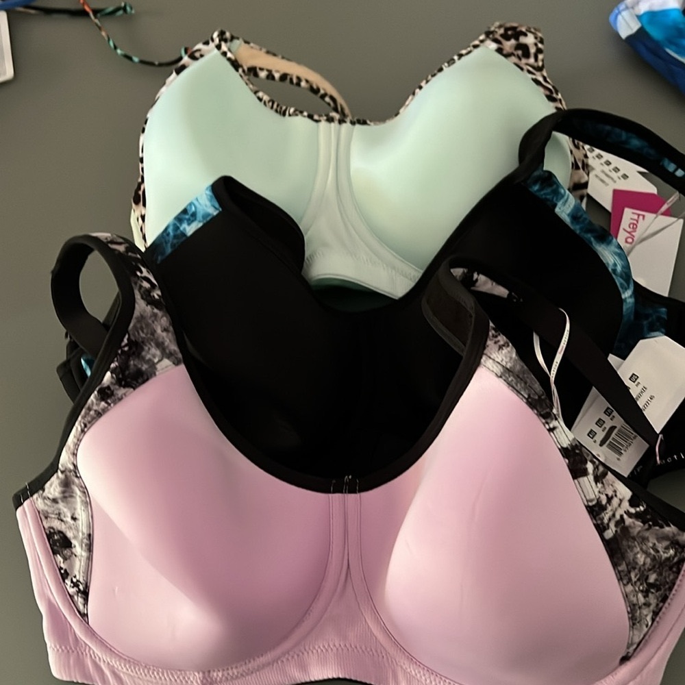 Freya Mint, Black & Pink Sonic Underwire Sports Bras